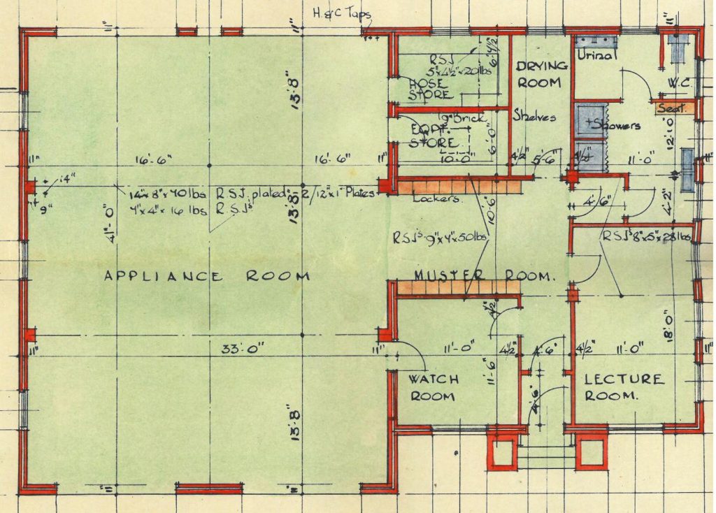 Dunblane Fire Station, 1954