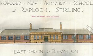 Raploch Road Primary, front elevation, 1935