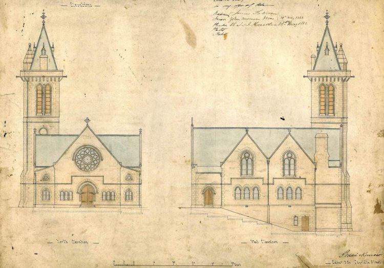 North and West Elevations
