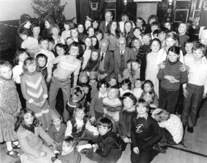 Christmas party for traveller children 1981