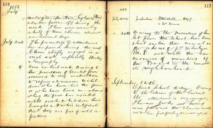 Doune Primary School log book 1886