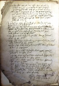 Stirling Burgh Court book entry 5th July 1552