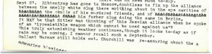 Diary entry for 27th September 1939