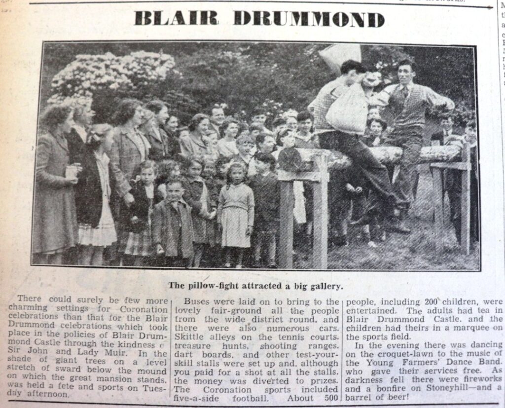 Coronation celebrations at Blair Drummond, 1953