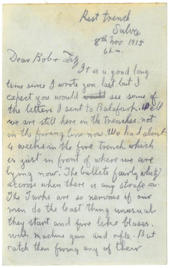 James to his sister 8th November 1915