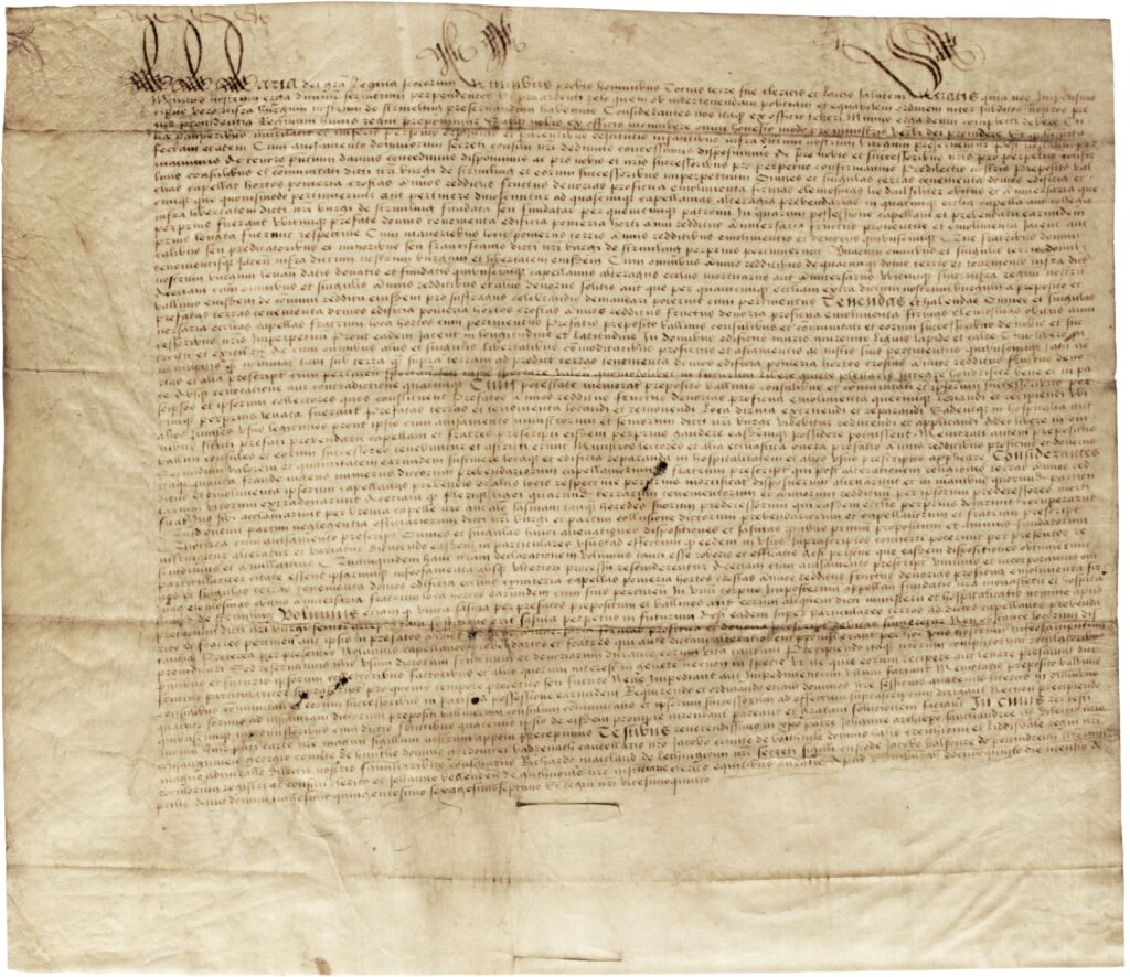 Charter of Mary Queen of Scots 15th April 1567