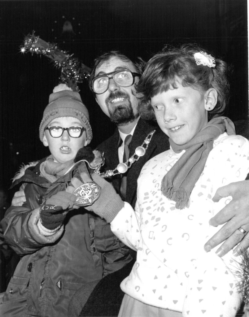 Convener Hendry with Kerry-Anne and John