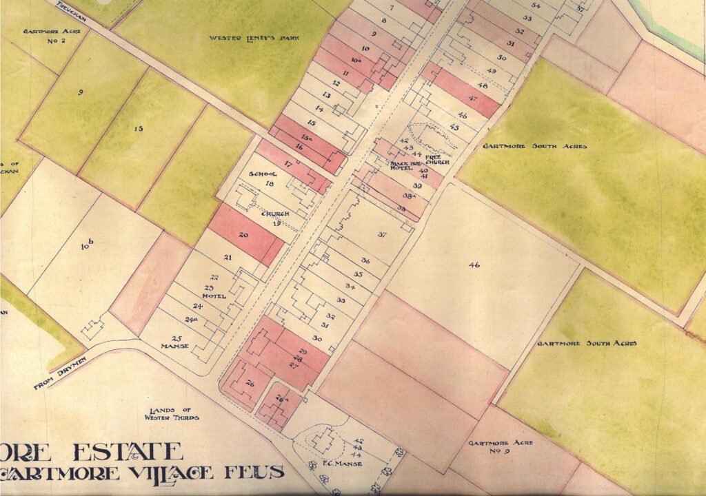 Gartmore feuing plan 1912