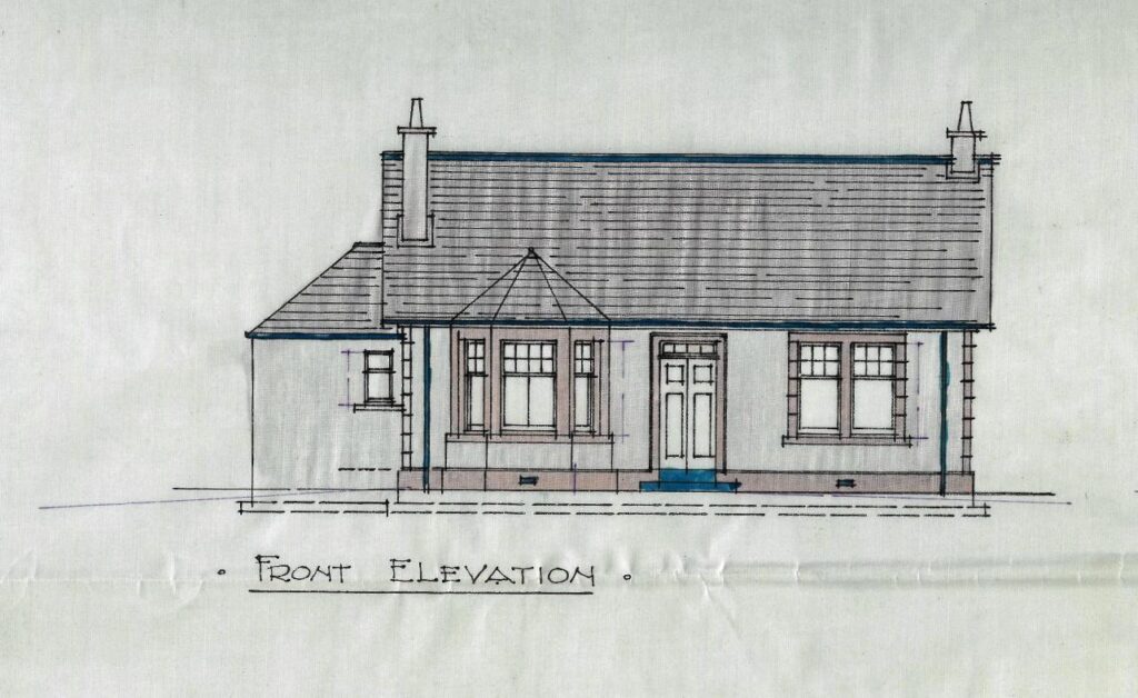 Plan of house at Westerthirds Farm, Gartmore, 1925